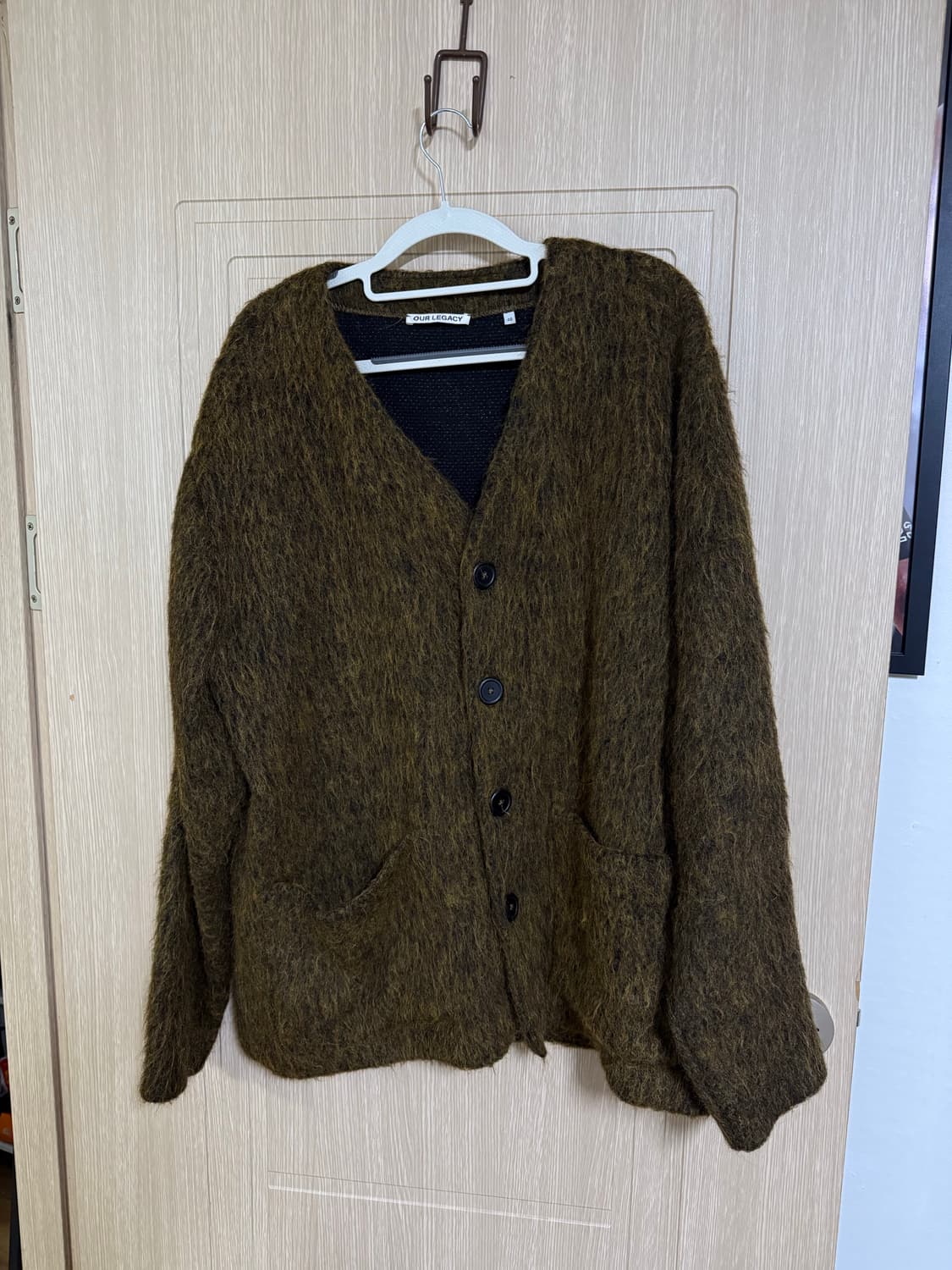 아워레가시 올리브 모헤어 가디건 48 상품이미지1