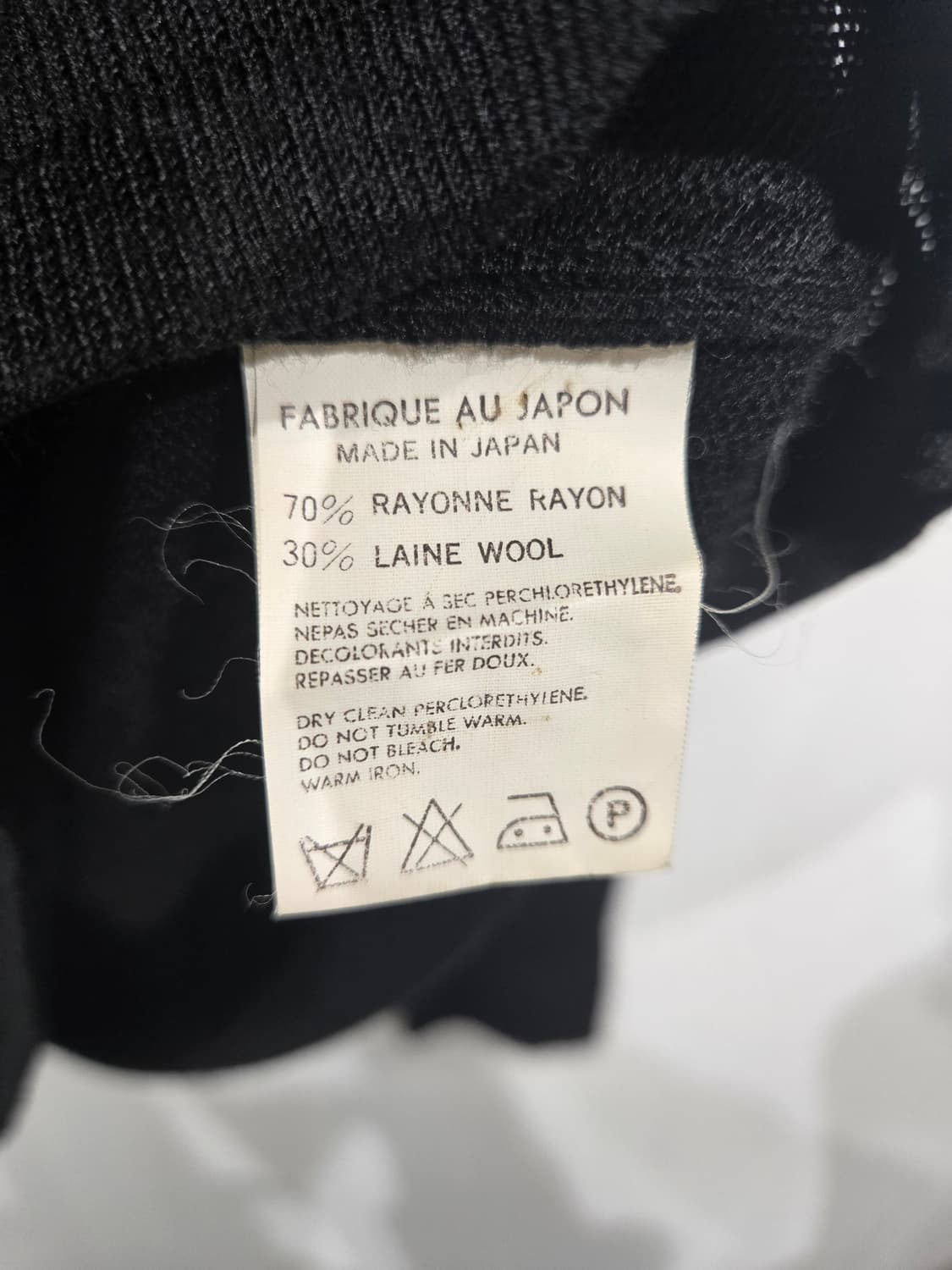 요지 야마모토 블랙 기본 니트 긴팔 FREE 상품이미지6