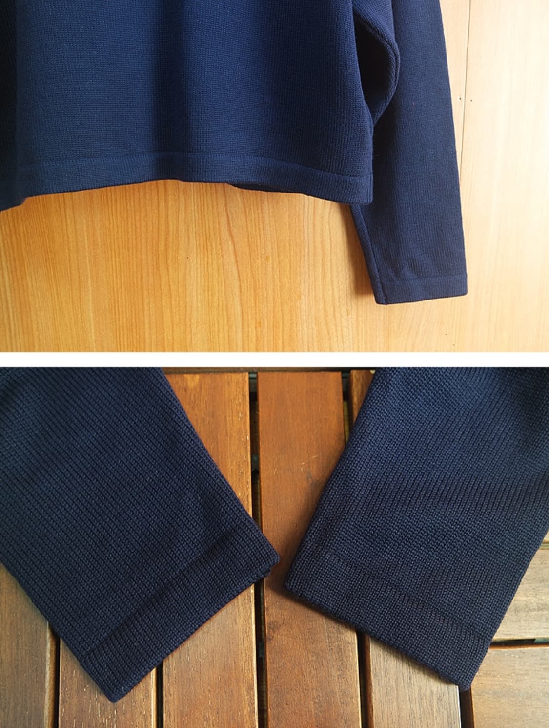 navia maglia  울100%네이비 크롭 니트자켓 상품이미지6