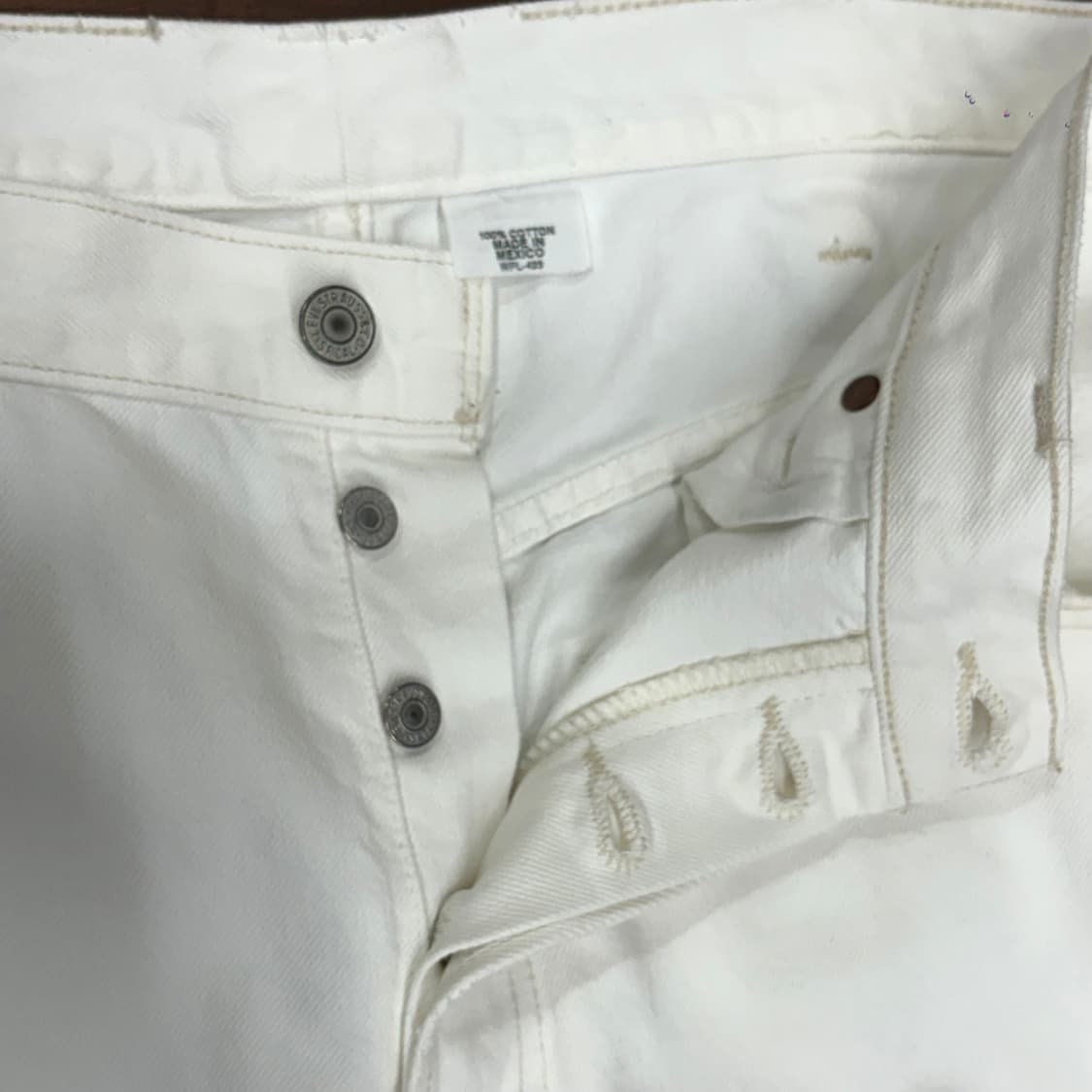 리바이스 00’s 501 화이트 데님 팬츠 (38) 상품이미지4