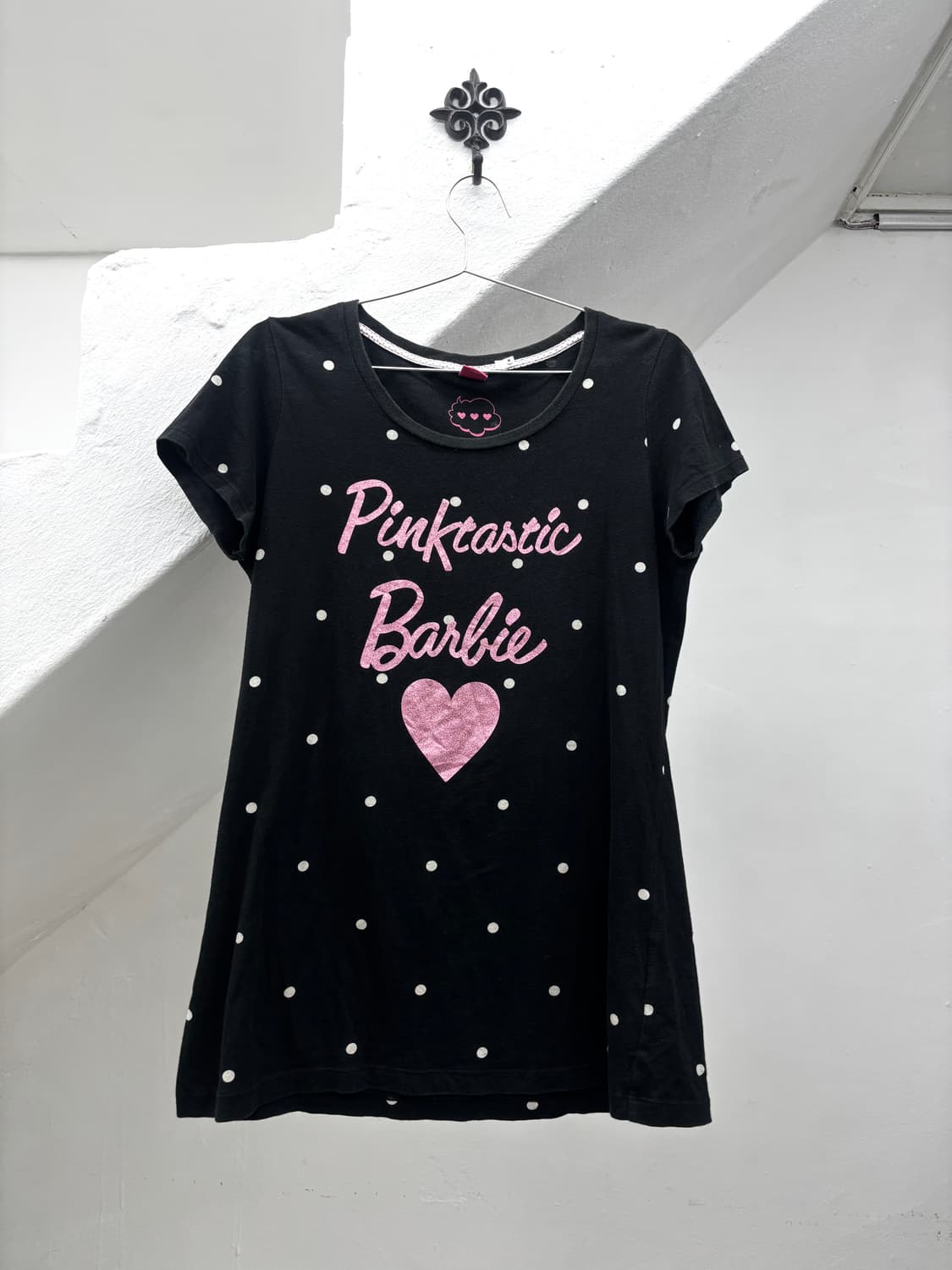 Dot detail slim fit top 상품이미지4