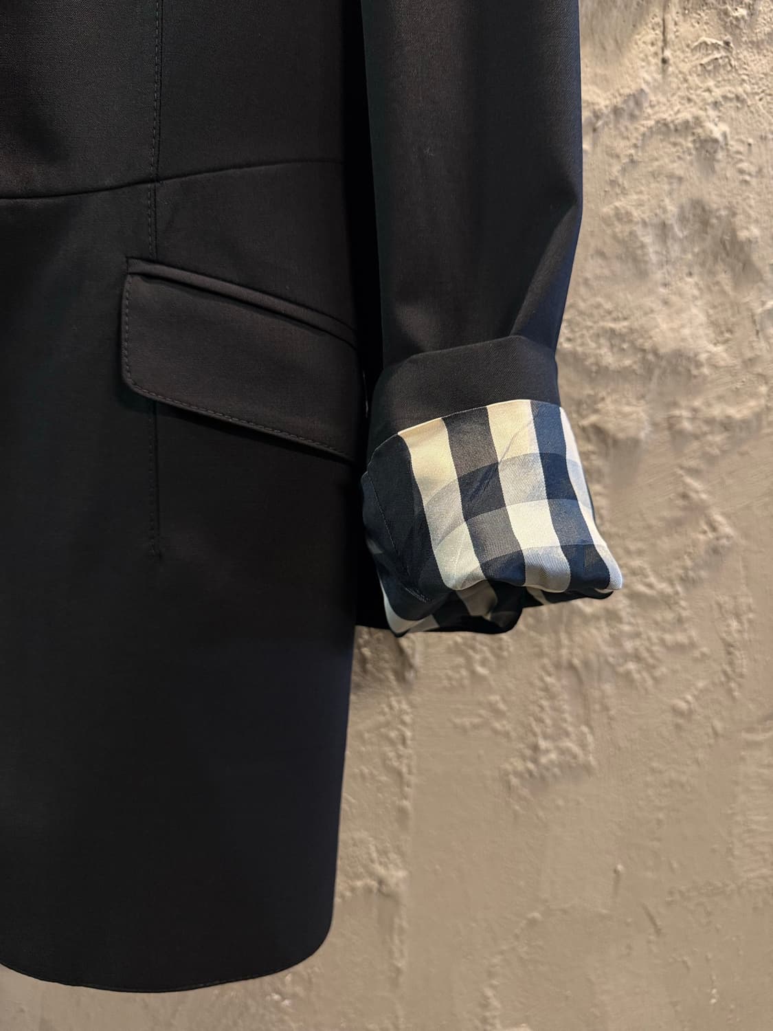 38 버버리 BURBERRY 런던 원버튼 테일러드 자켓 블랙 상품이미지9