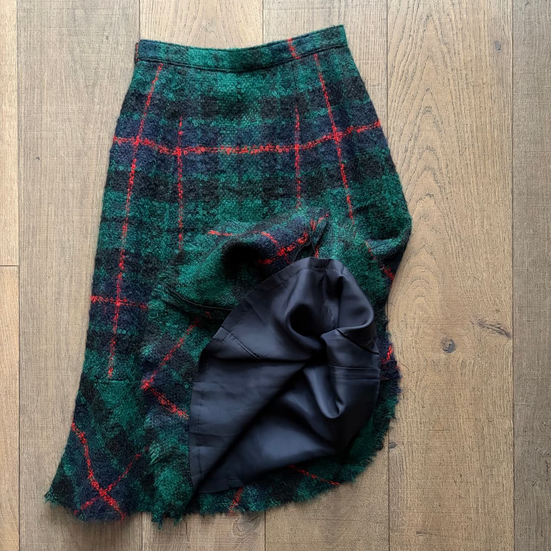 Boucle Check Flare Skirt 상품이미지7