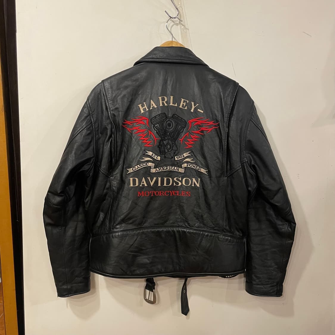 할리데이비슨 스터드 레더바이커 자켓 상품이미지5