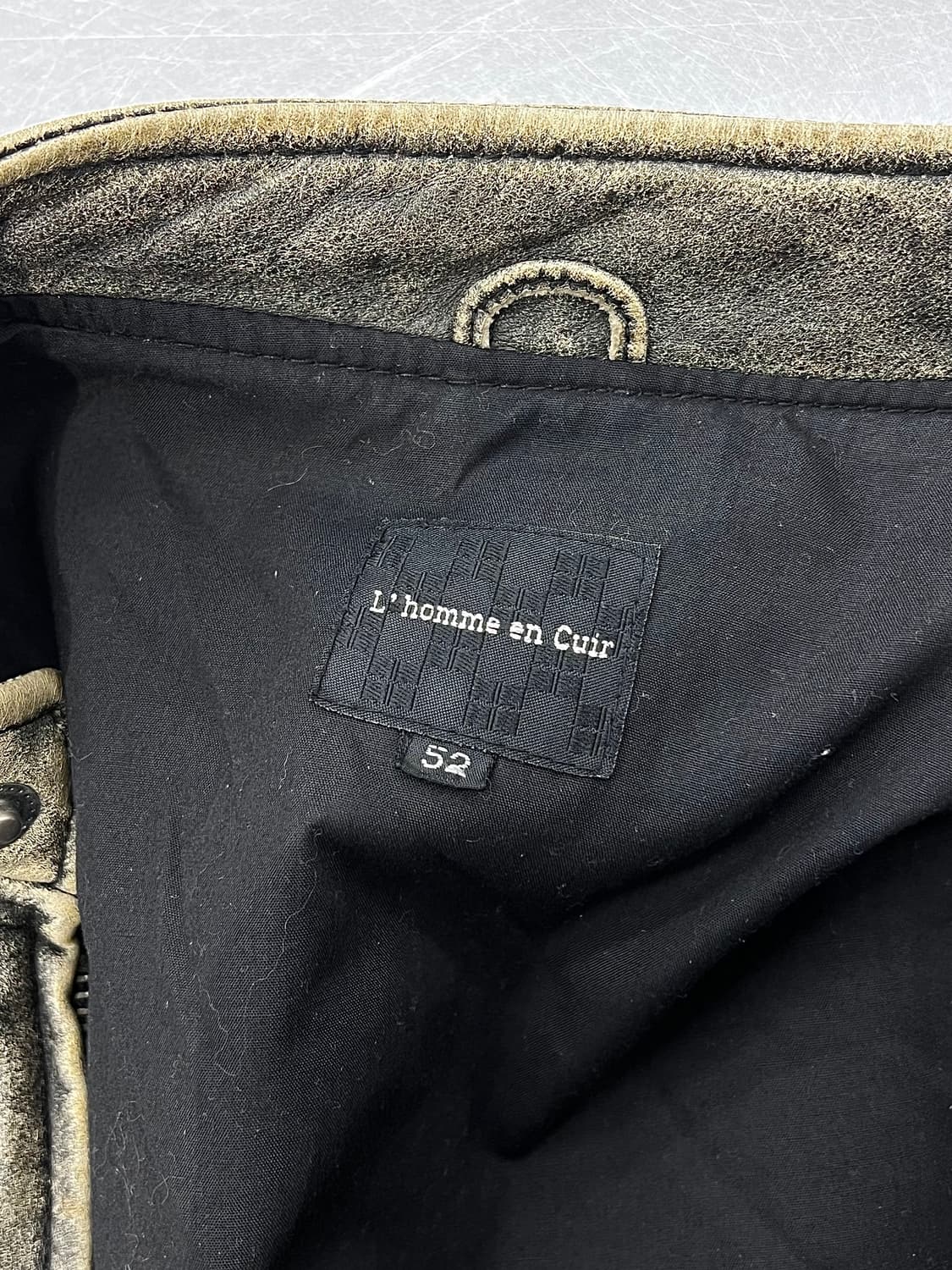 엘 옴므  카페레이서 카우하이드 싱글 바이커 자켓 상품이미지7