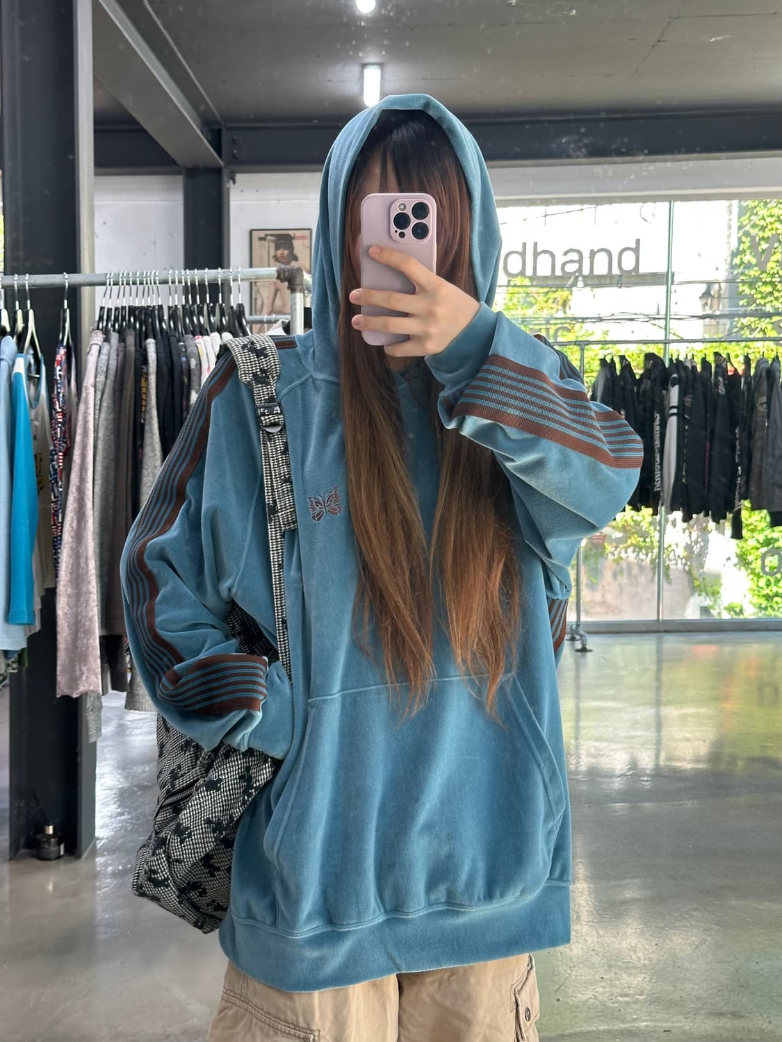 니들스 벨루어 트랙후드 상품이미지3