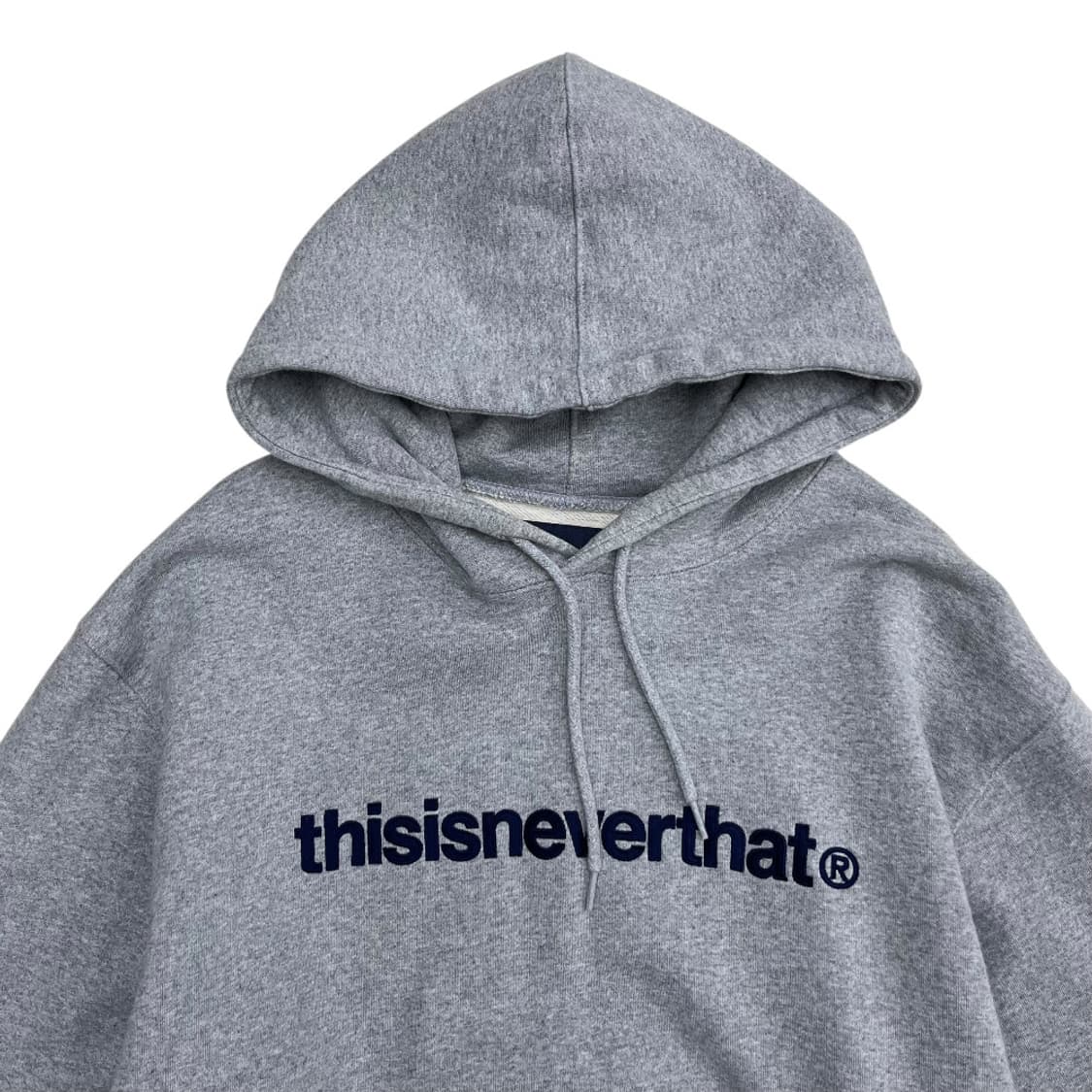 디스이즈네버댓 센터로고 그레이 후드 XL 상품이미지4