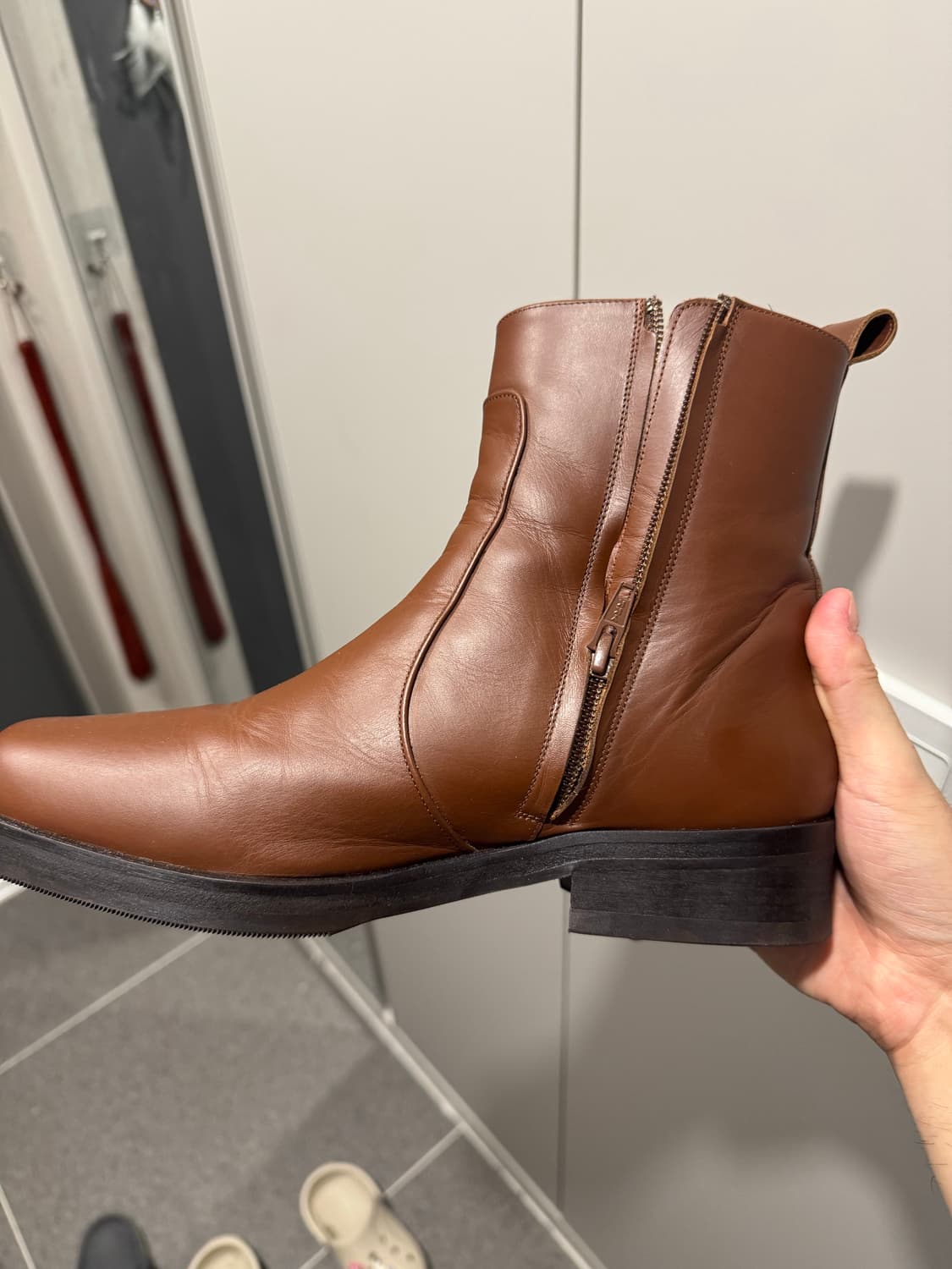 40) 스튜디오 니콜슨 스퀘어토 부츠 위스키 상품이미지2