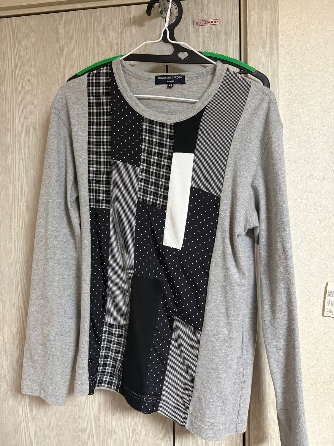 Comme des Garons Homme 패턴 긴팔티 상품이미지1