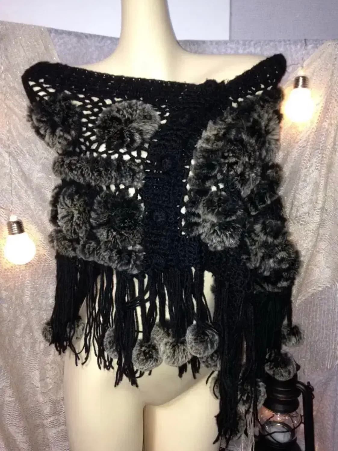 빈티지케이프오프숄더갸루 에스닉y2k오리엔탈모리걸보헤미안페어리 상품이미지1