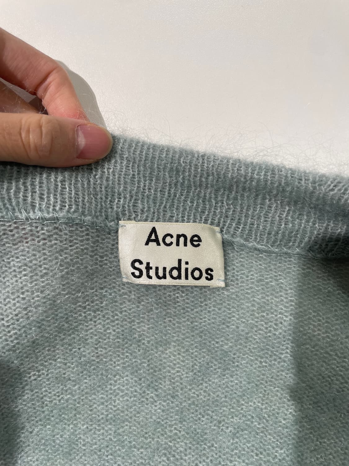 아크네 스튜디오 민트 라야 모헤어 오픈 롱 가디건 상품이미지7