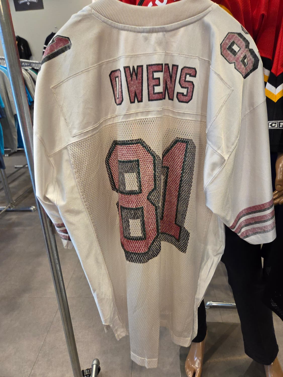 [Reebok/L] NFL 샌프란시스코 49ers 오웬스 저지 (블록코어 상품이미지2