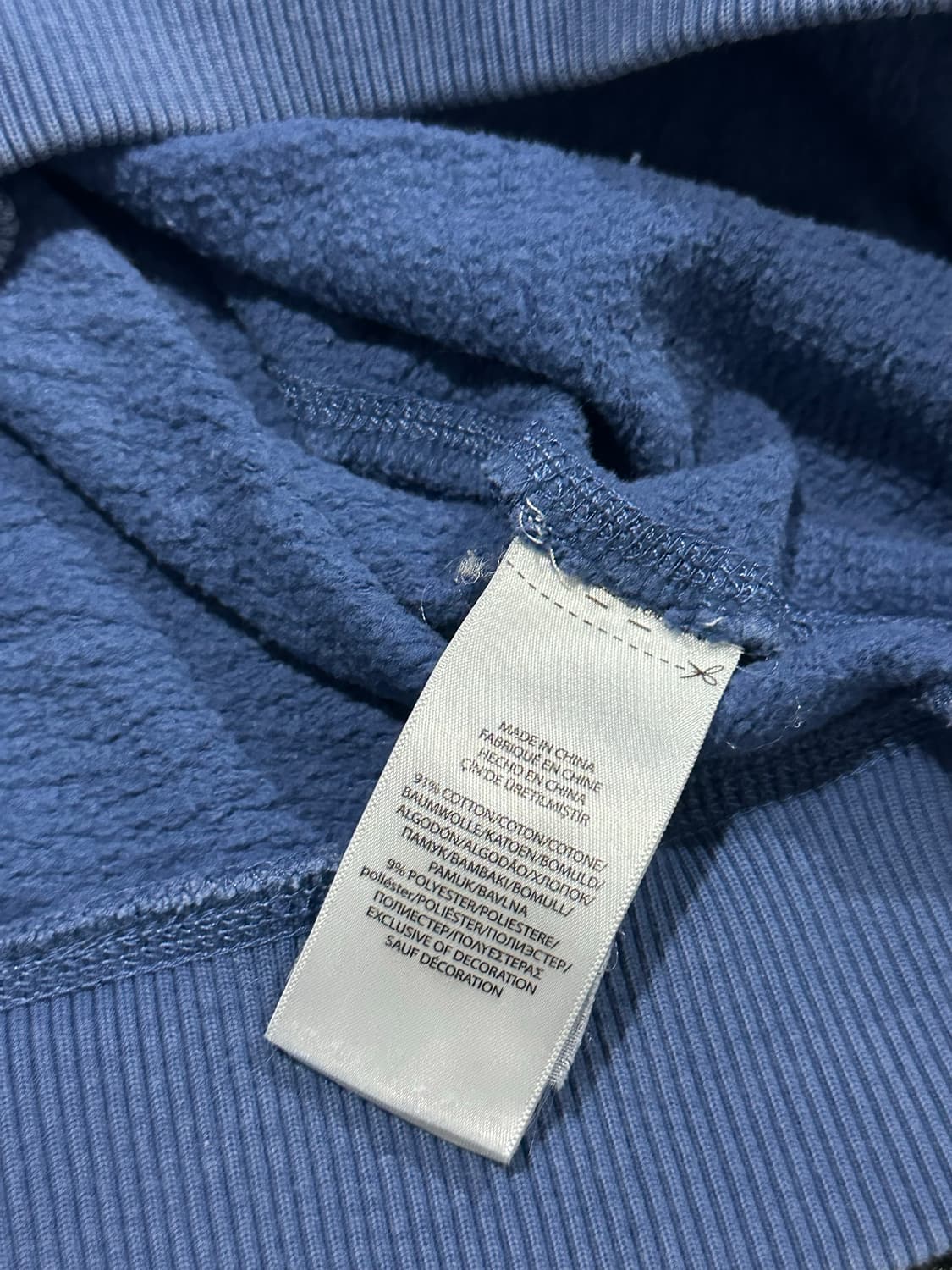 폴로 랄프로렌 자수 로고 블루 맨투맨 상품이미지5