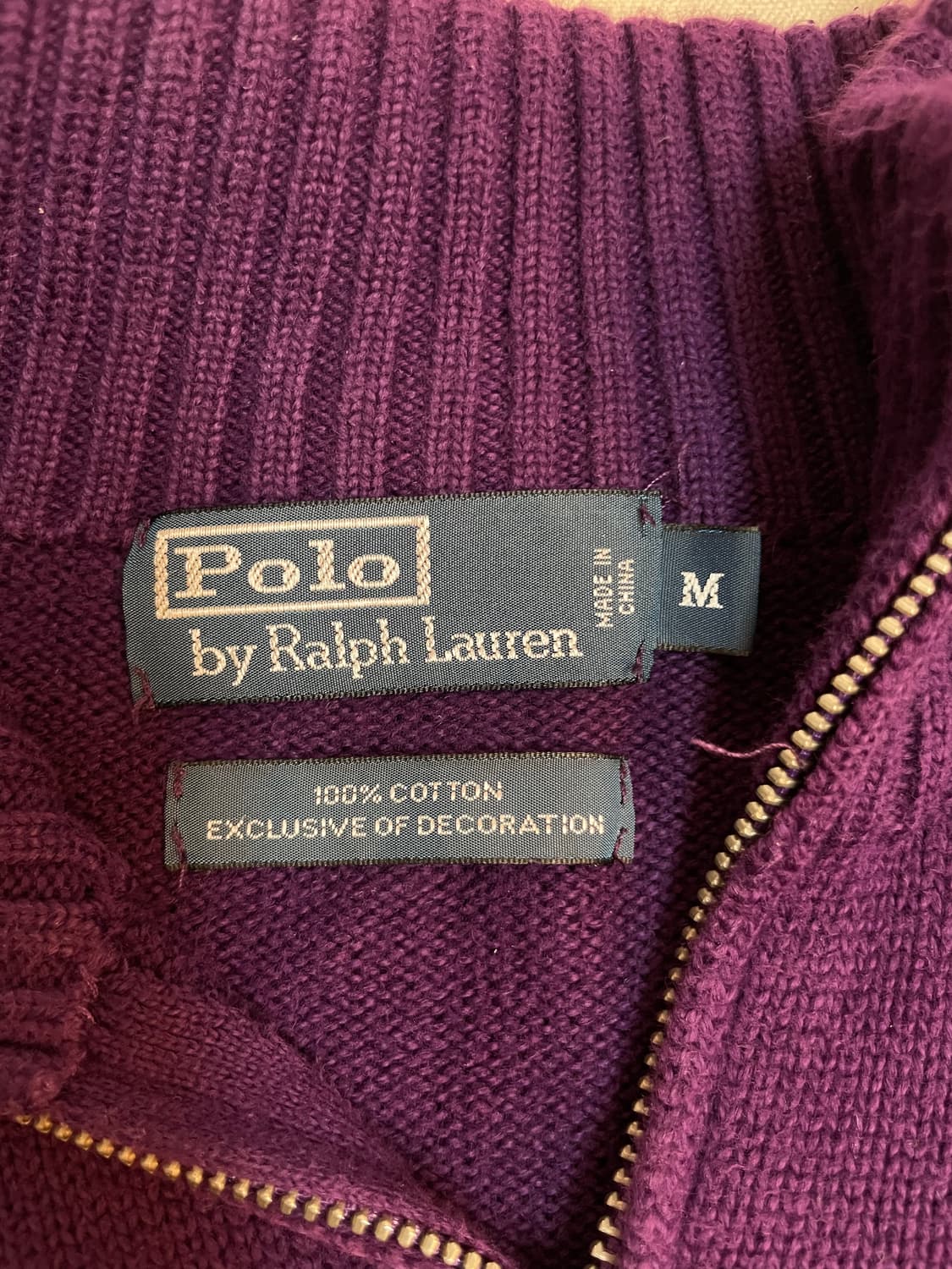 폴로 반집업 니트 상품이미지4