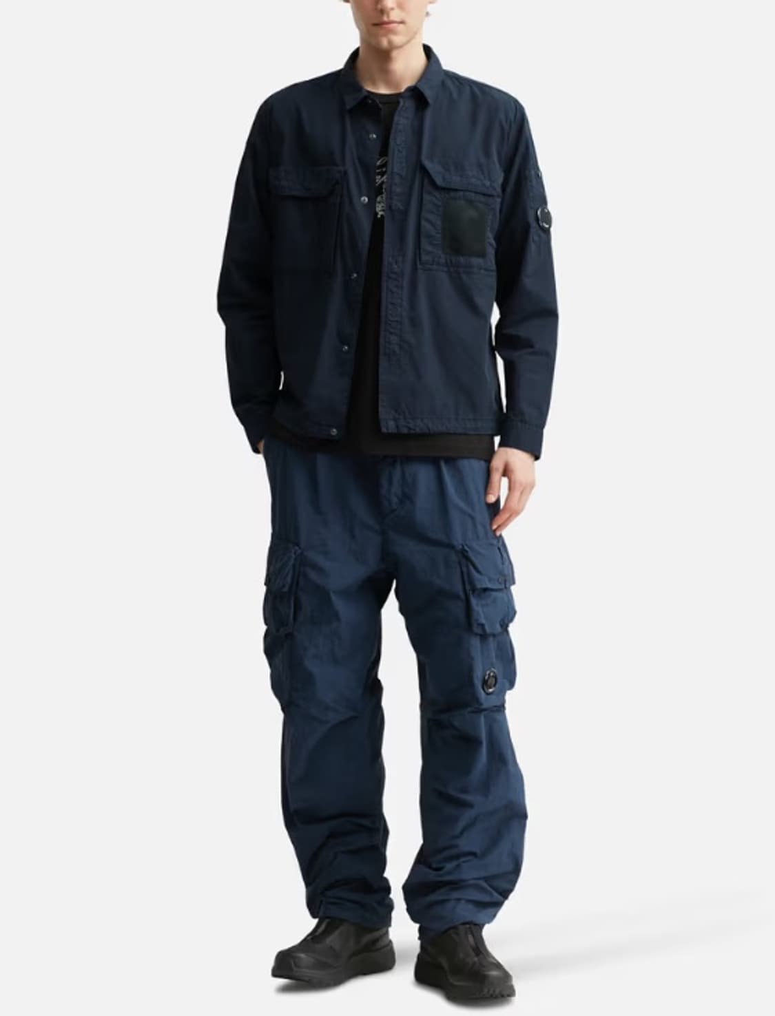 CP컴퍼니 25SS 플랫 나일론 카고 팬츠 인디아잉크(네이비) 48사이즈 상품이미지3