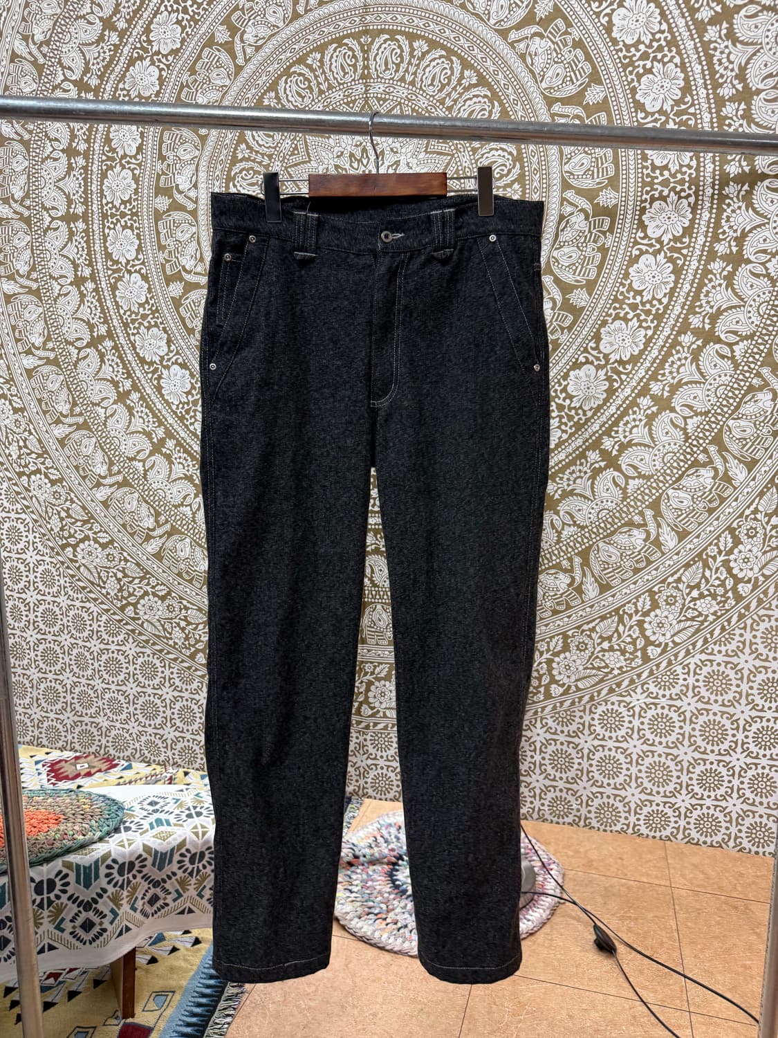 DOUX DOUCE 제페니즈 빈티지 패치 모직팬츠 상품이미지3