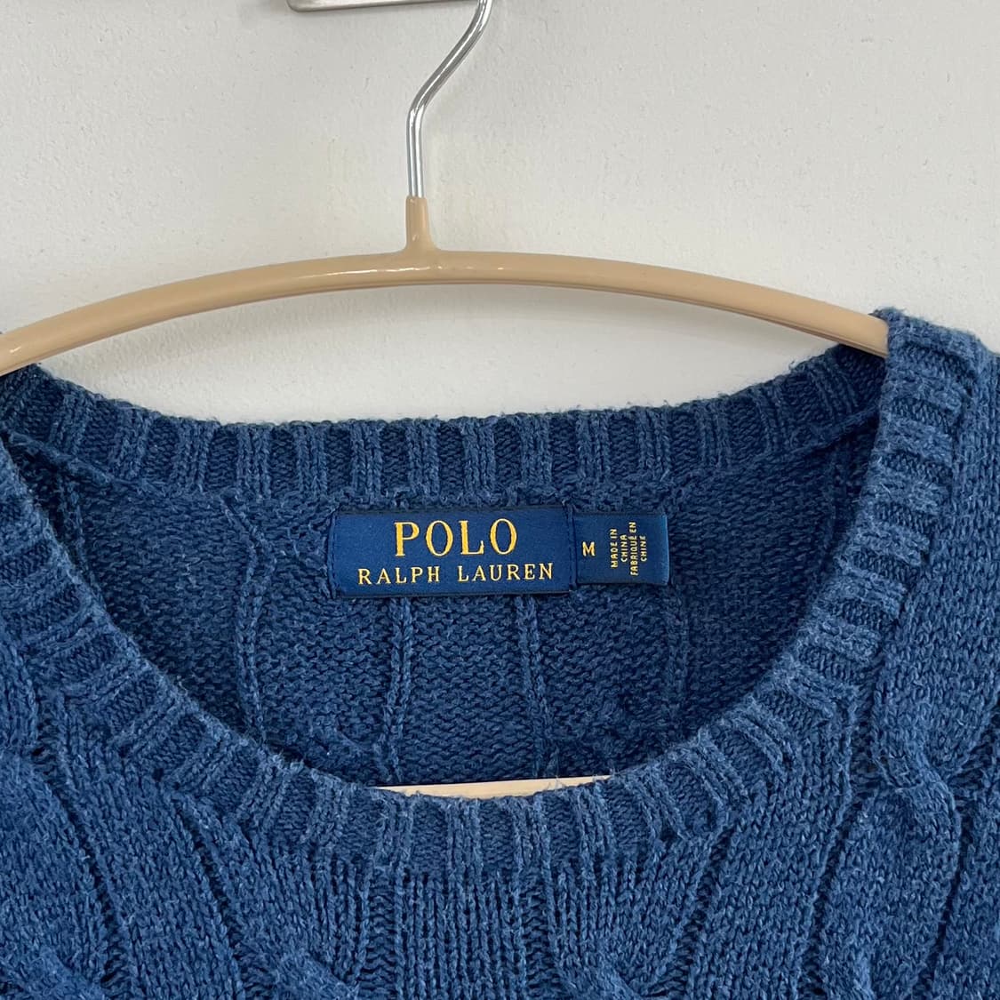 폴로 랄프로렌 블루 케이블 꽈배기 니트 상품이미지5