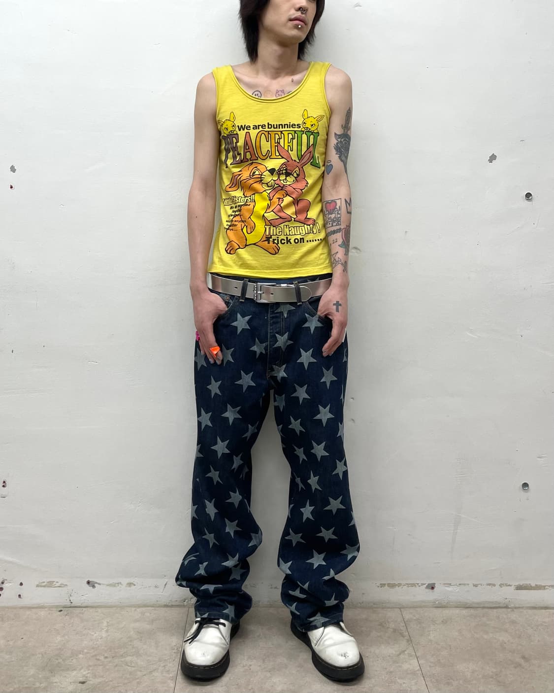 Animated bunny yellow sleeveless  상품이미지4
