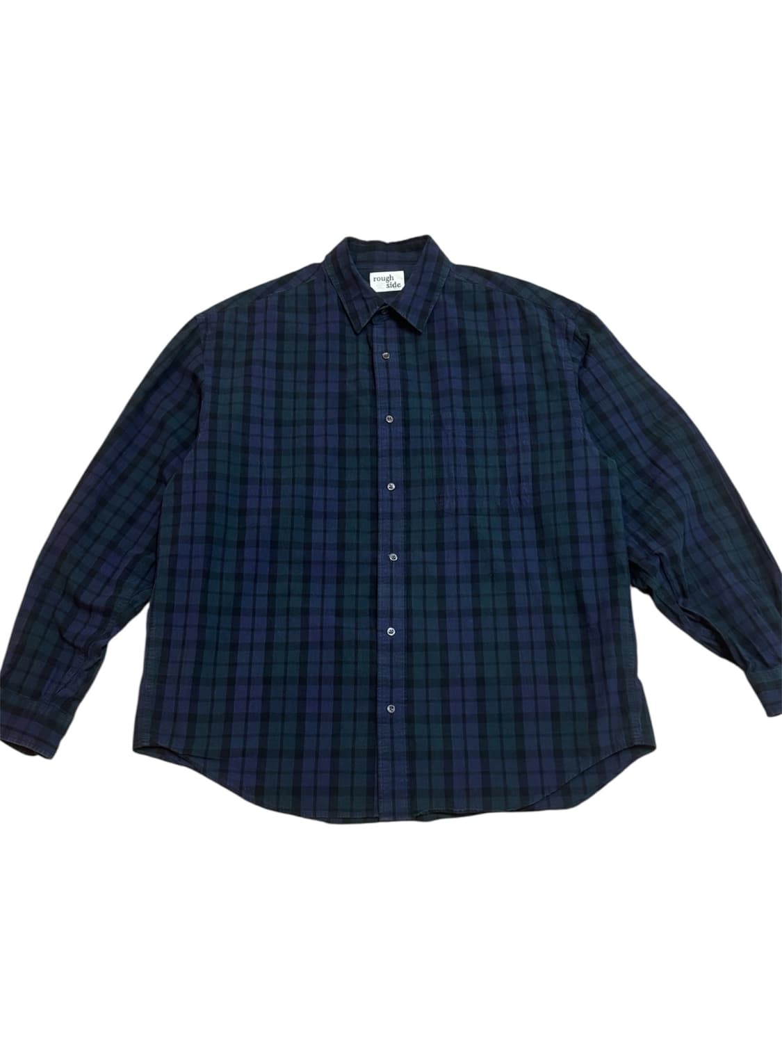 rough side 프라이머리 셔츠 블랙 와치 상품이미지1