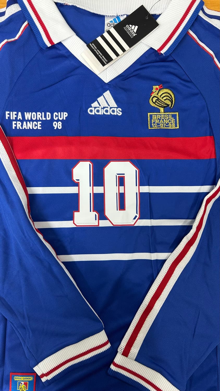 레트로 프랑스 지단 유니폼 긴팔 상품이미지2