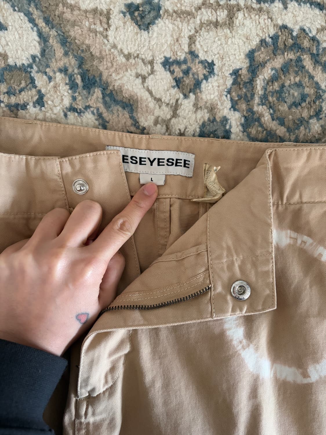 예스아이씨 타이다이 팬츠 L(실측O) 상품이미지9