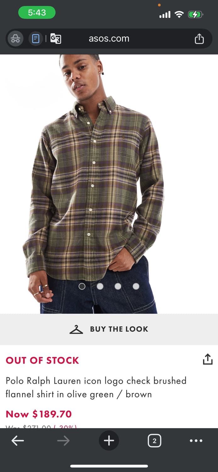 폴로 체크셔츠 상품이미지1