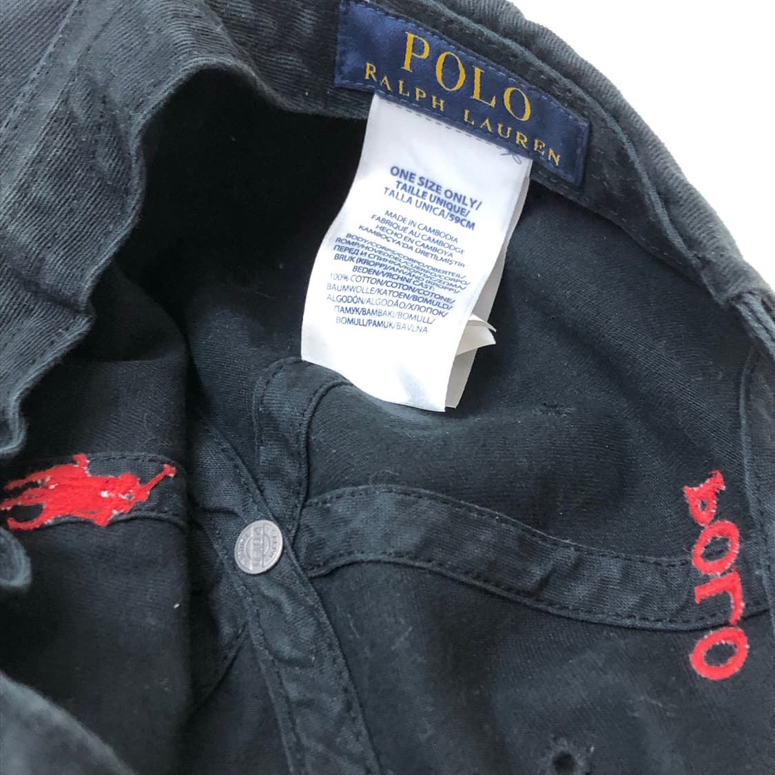 Polo 폴로 랄프로렌 블랙 캡모자  상품이미지4