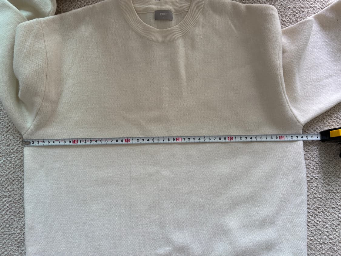 쿠어 울캐시 혼방 니트 아이보리 L 상품이미지6