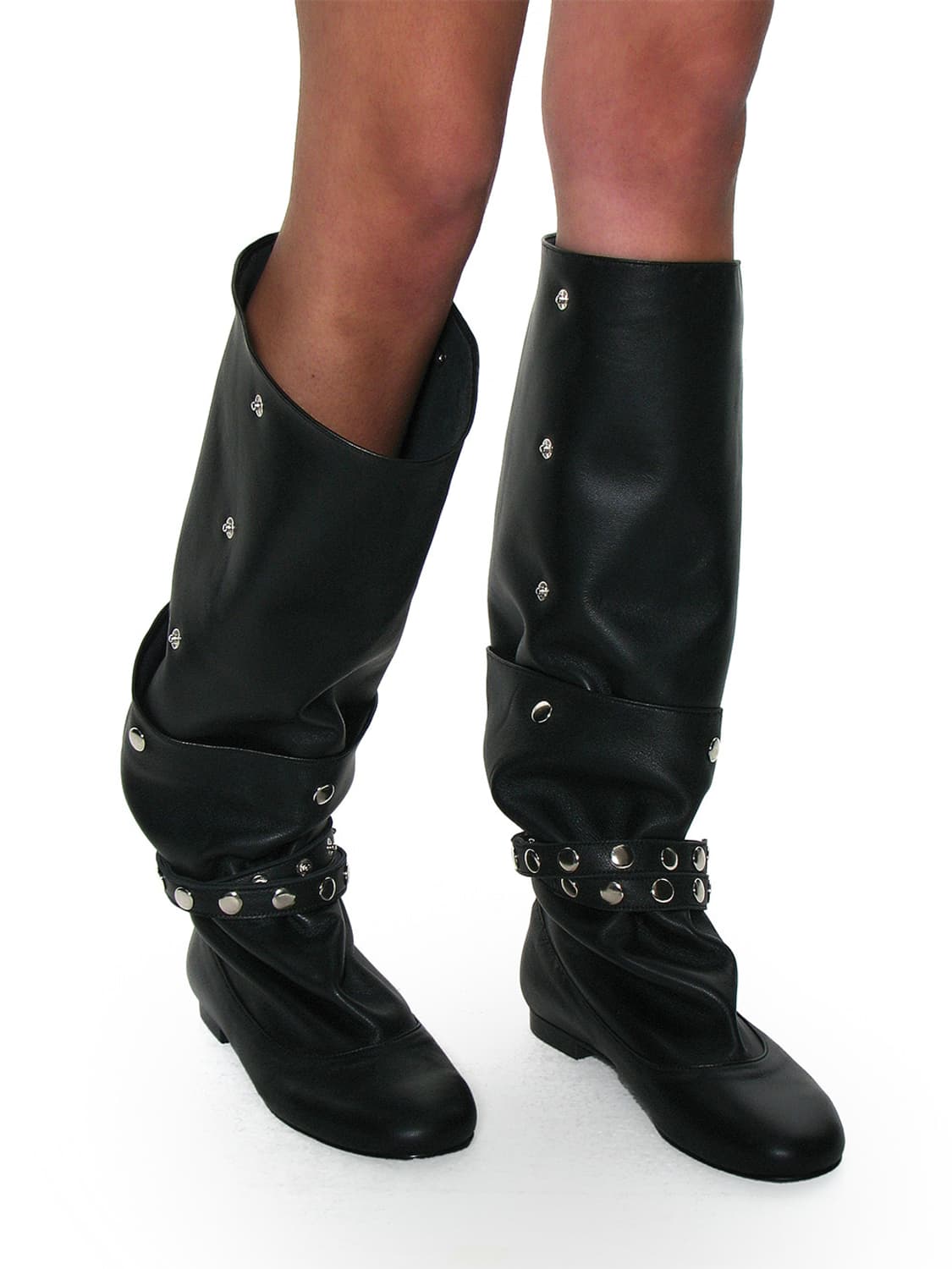 Partimento Women 멀티웨이 슬라우치 플랫 톨 부츠 255 상품이미지10