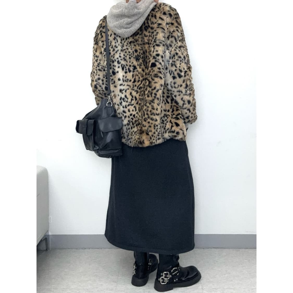 빈티지 레오파드 퍼 자켓 상품이미지4