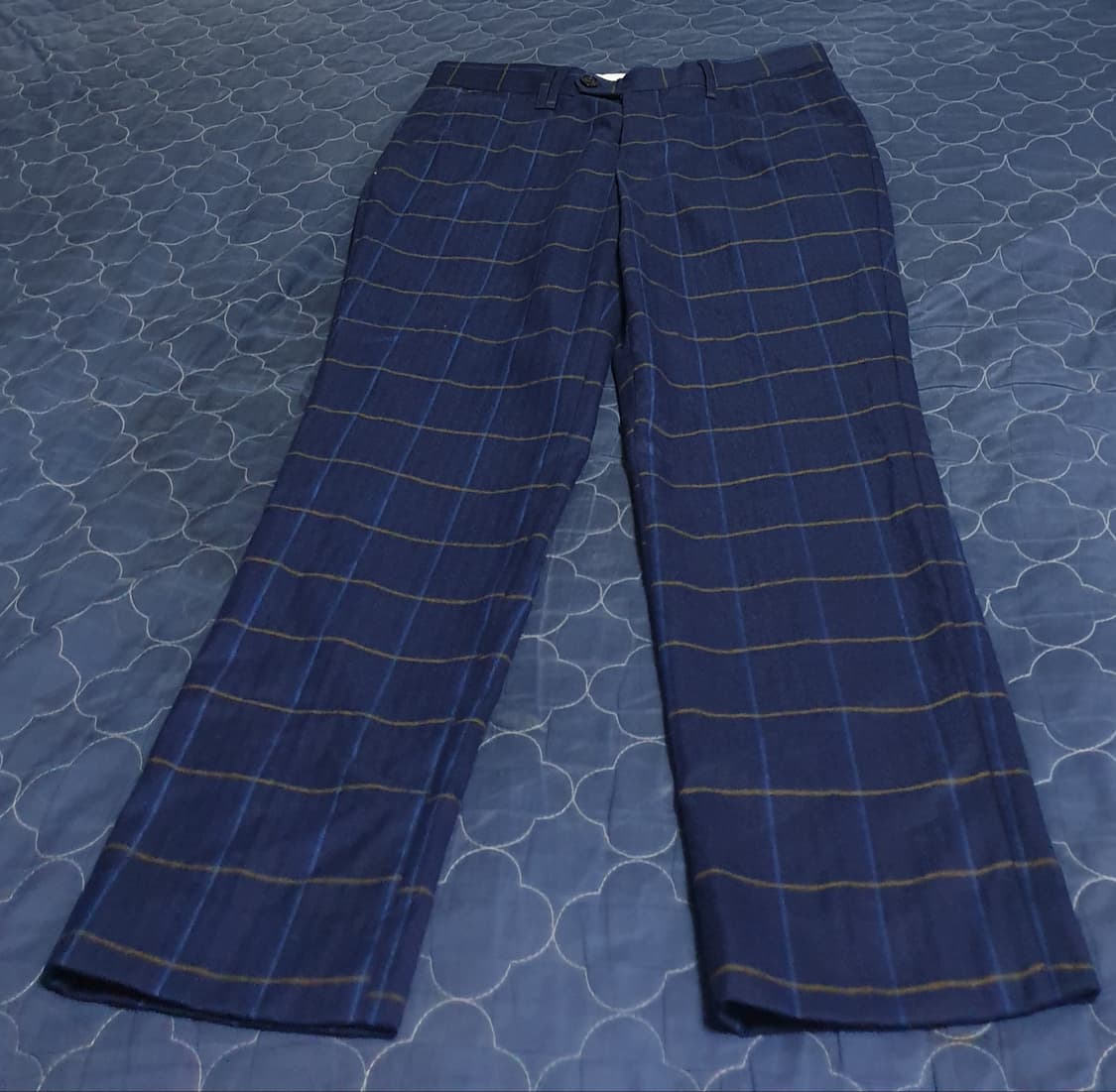 BOWTIE 정장체크바지 네이비 (32) 상품이미지1