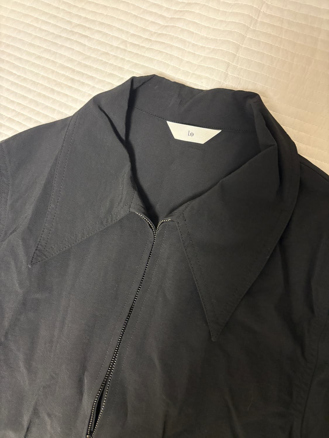 Le 슬림핏 집업 셔츠(실사o) 상품이미지8