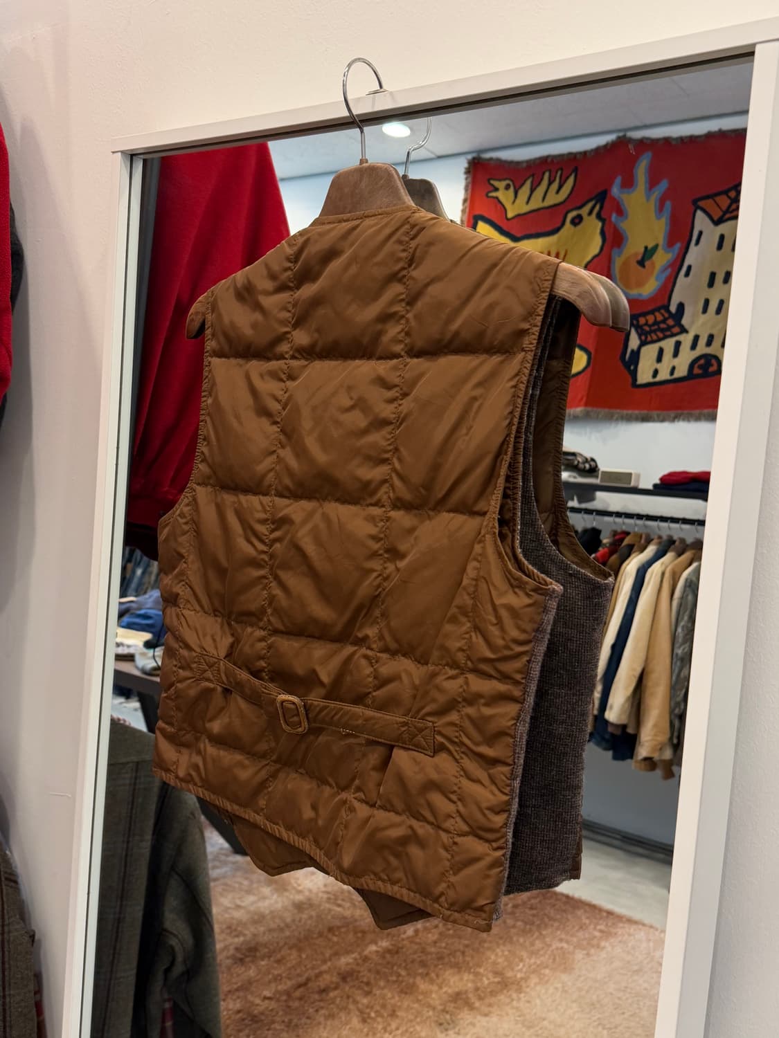 80s Eddie Bauer 에디바우어 구스다운 트위드 베스트 상품이미지4