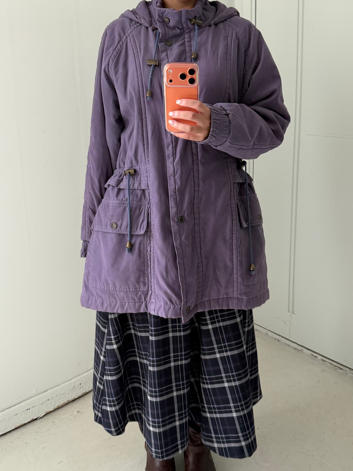일본빈티지 퍼플 야상 점퍼 상품이미지3