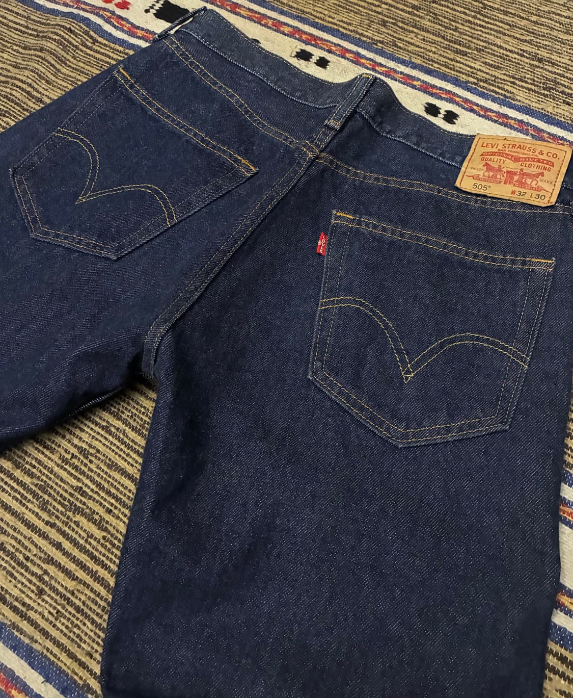 (32)Levis 리바이스 505 스트레이트 진청 데님 청바지 상품이미지6