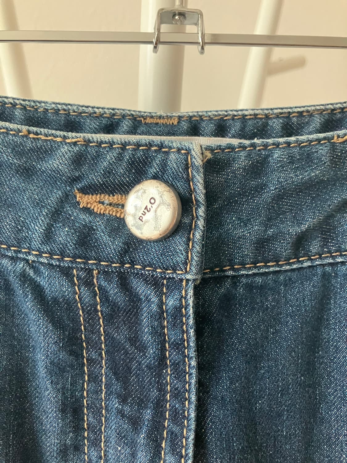 한섬 오즈세컨 자수장식 롱데님스커트 롱스커트 청치마 1사이즈 상품이미지3