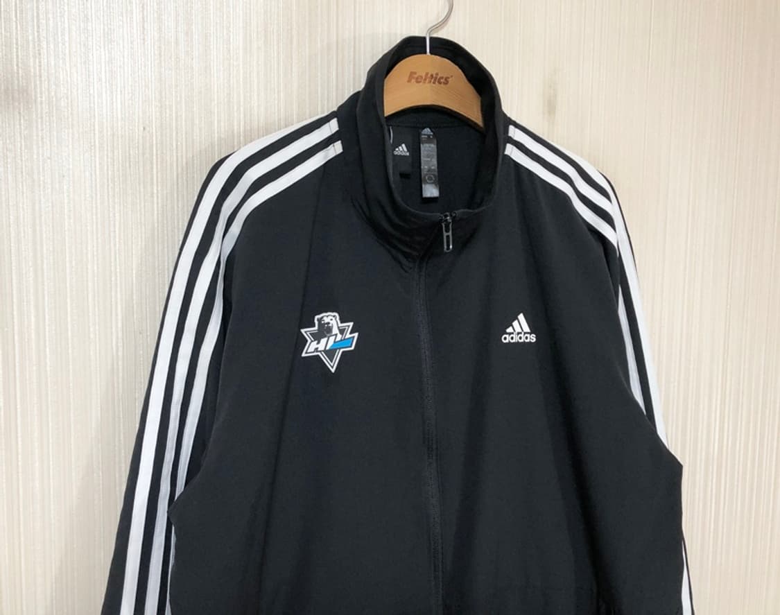 아디다스 안양한라 아이스하키단 선수실착 삼선 블록코어자켓 2XL(110) 상품이미지5