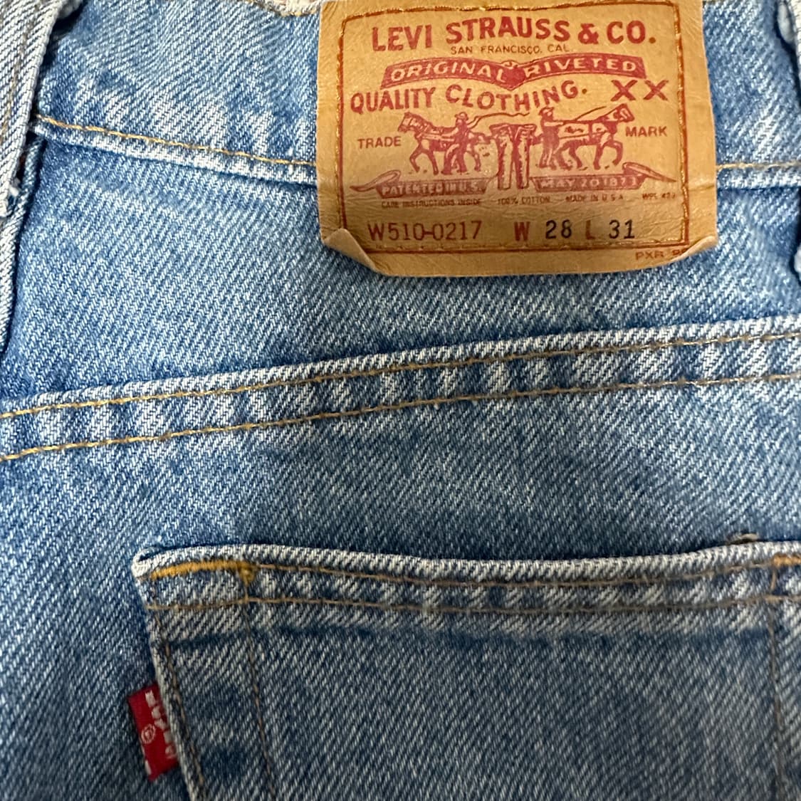 LEVI'S 510 90's usa made denim jeans 상품이미지3