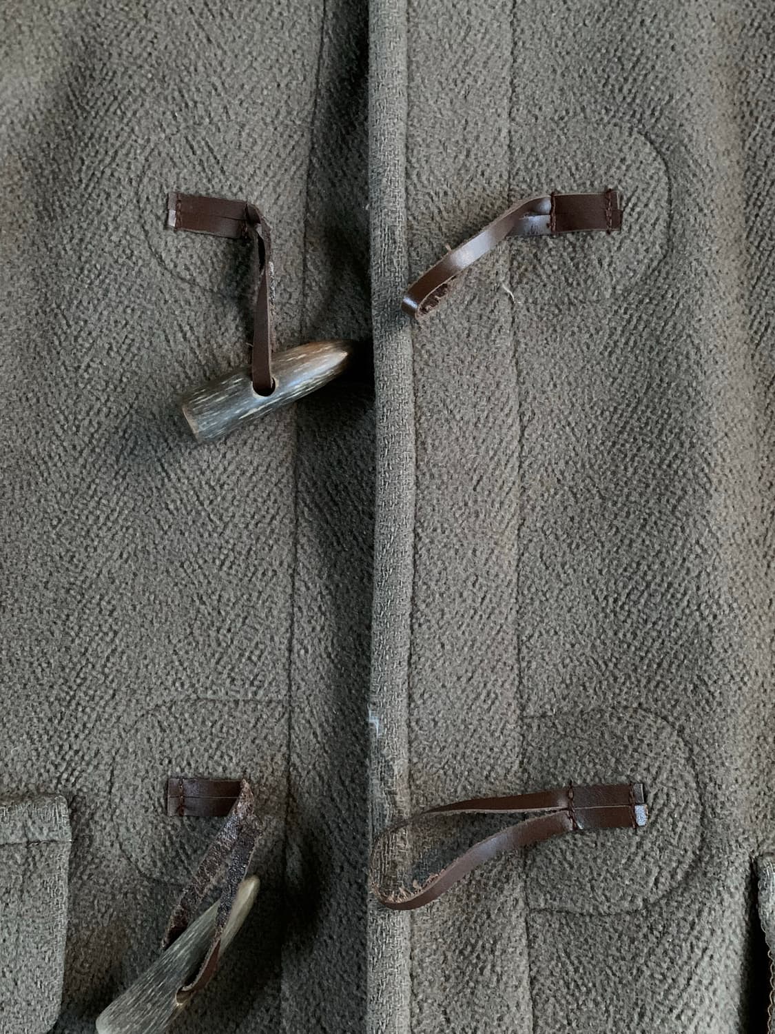 80s 인버티어 컷파일 울 더플코트 상품이미지3