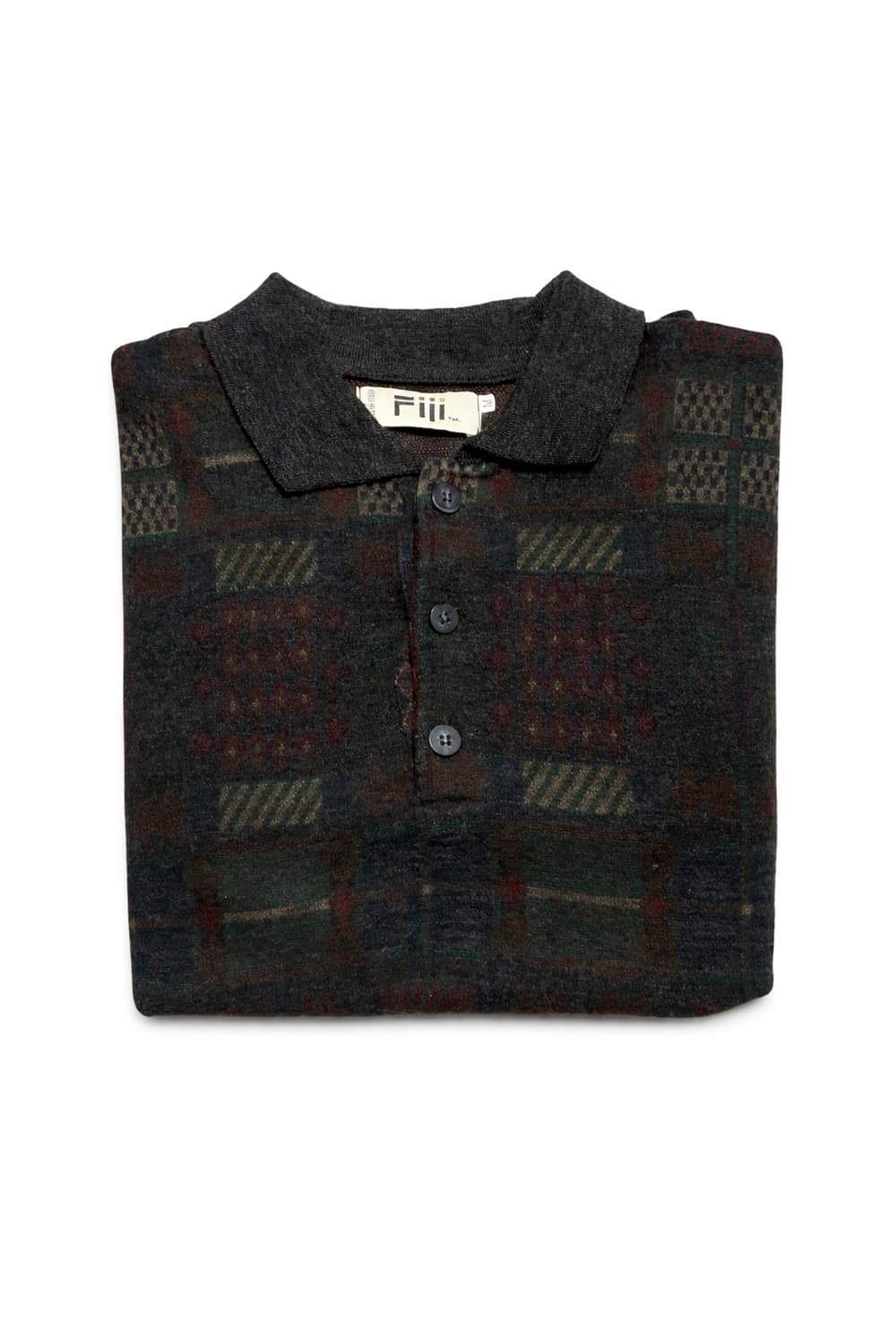 UK 80s~90s 영국 빈티지 에스닉 보헤미안 레트로 멀티 패턴 니트 상품이미지3