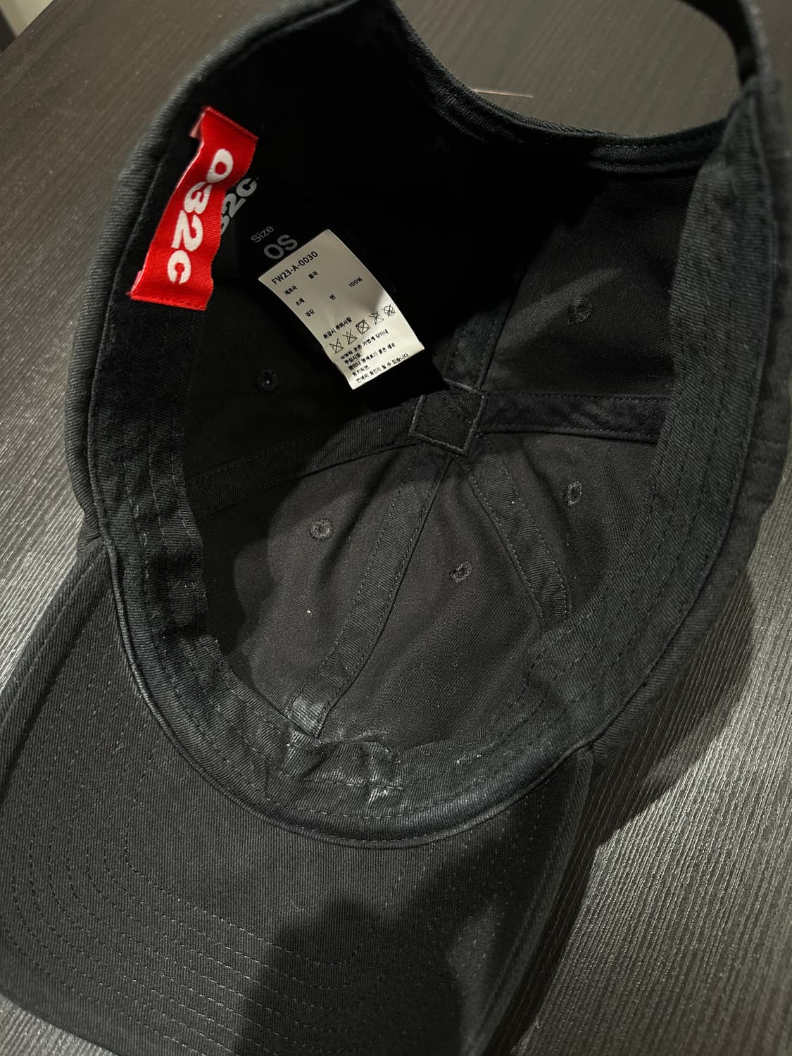 032c 스파이더 볼캡 블랙 상품이미지3