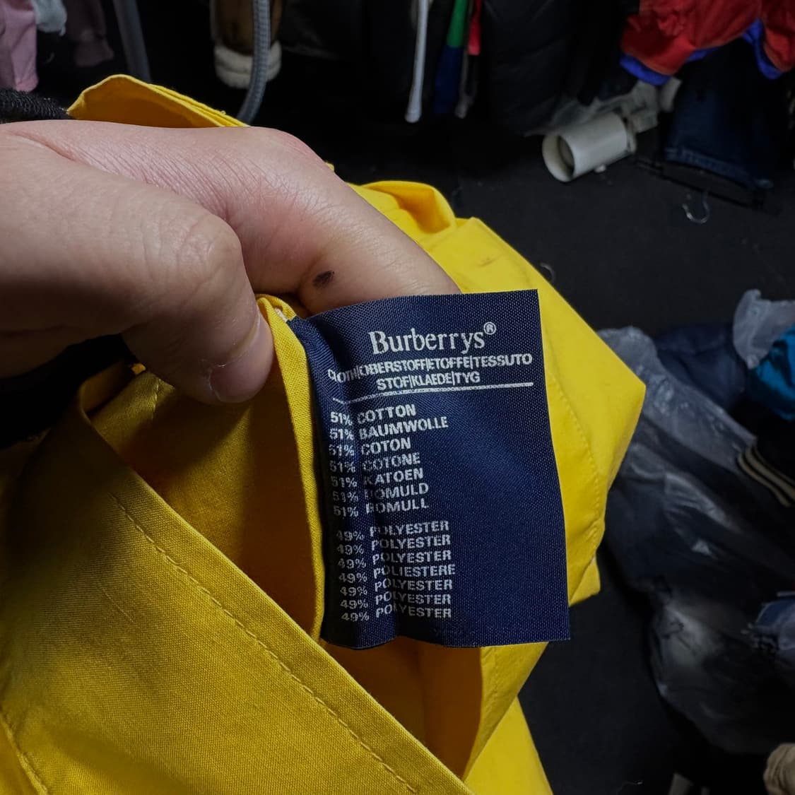 버버리 런던 옐로우 셔츠 자켓 L 상품이미지7