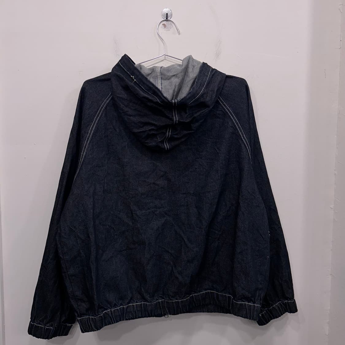 스파오 셔링 래글런 생지 데님 후드자켓 상품이미지5