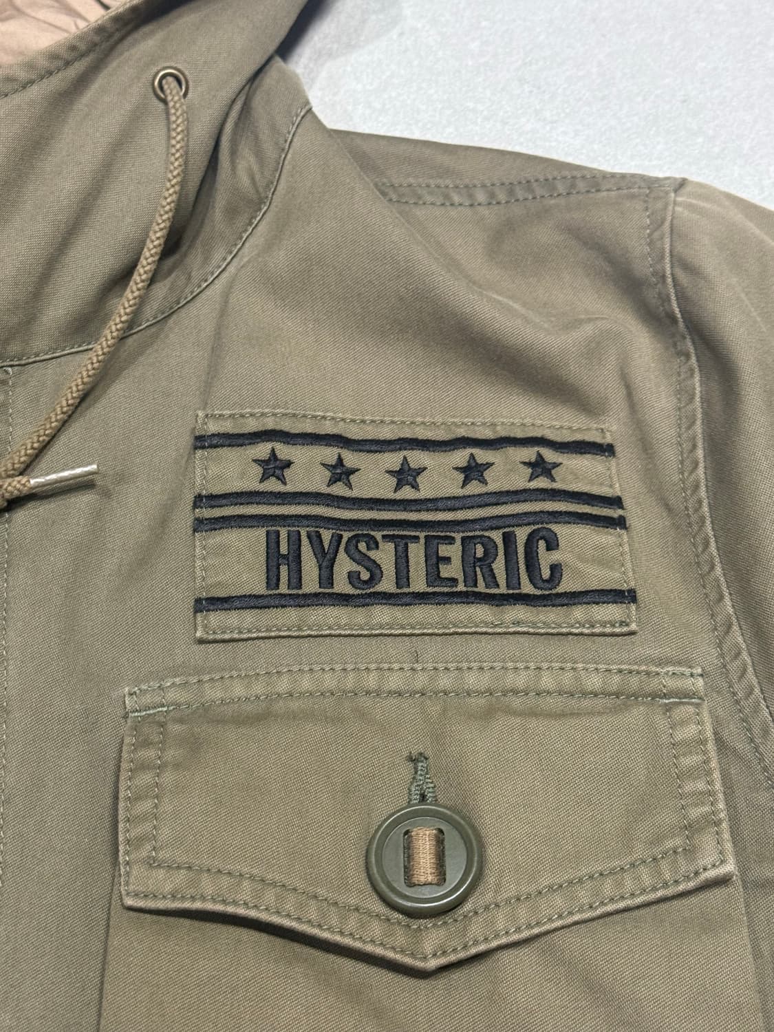 히스테릭 글래머 아카이브 M-65 복각 후드 집업 자켓 상품이미지4