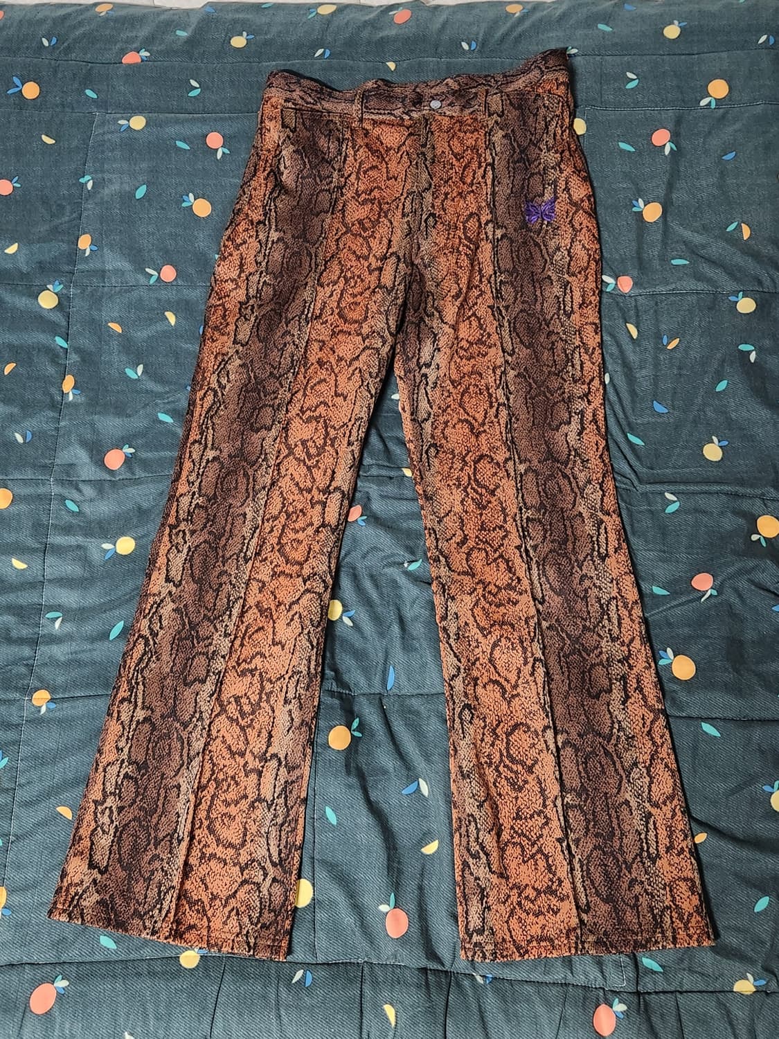 니들스 NEEDLES 부츠컷 팬츠 레드 상품이미지2