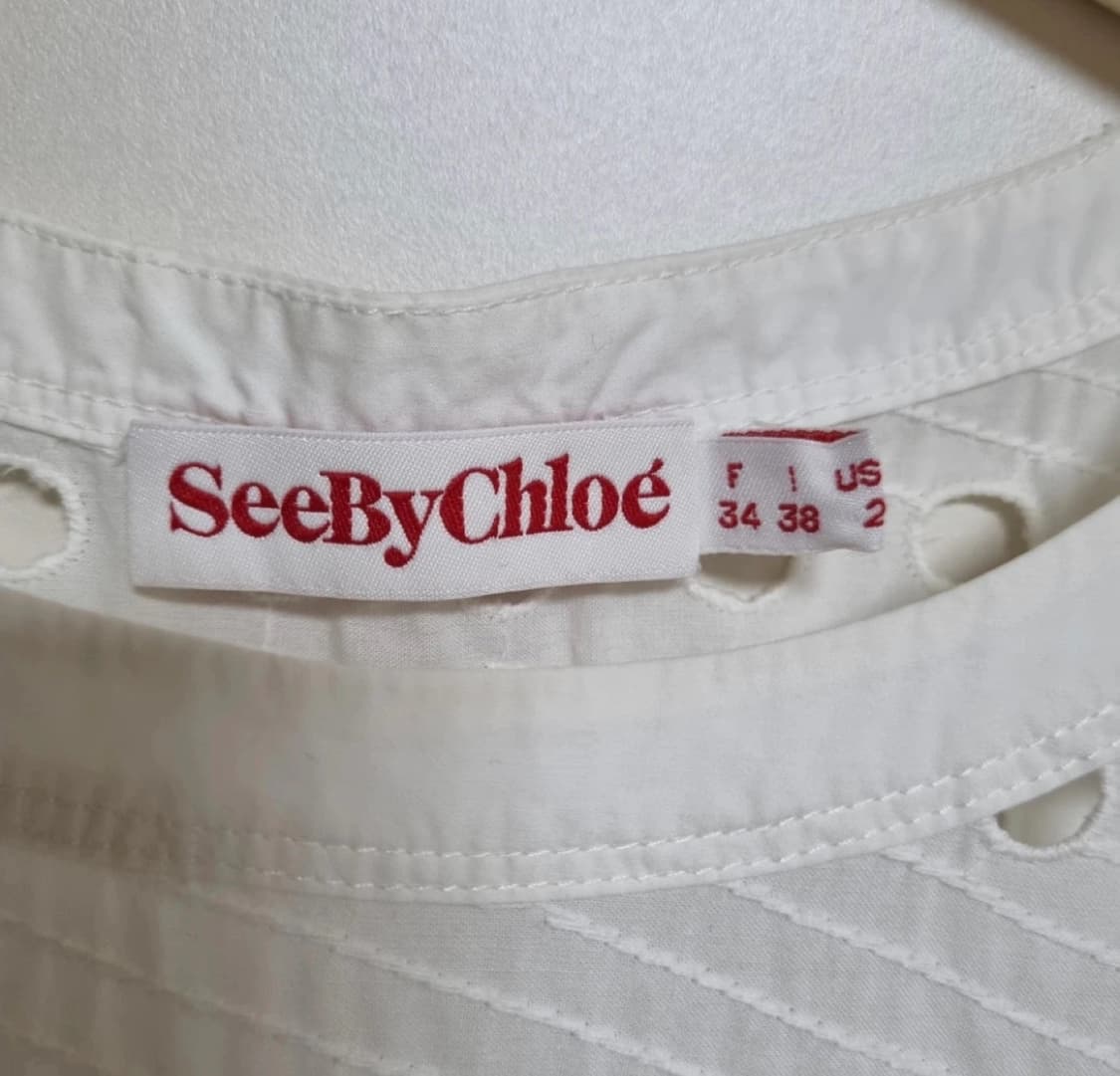 SeebyChloe 씨바이클로에 화이트 아일렛 원피스 34 상품이미지2
