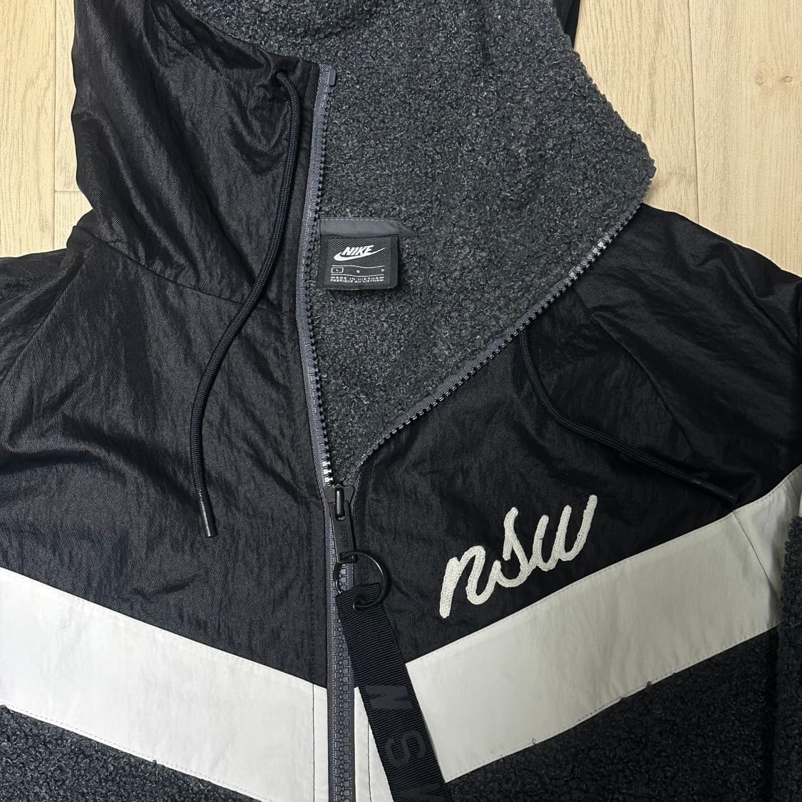 나이키 NSW 그레이 후리스 후드집업 상품이미지2