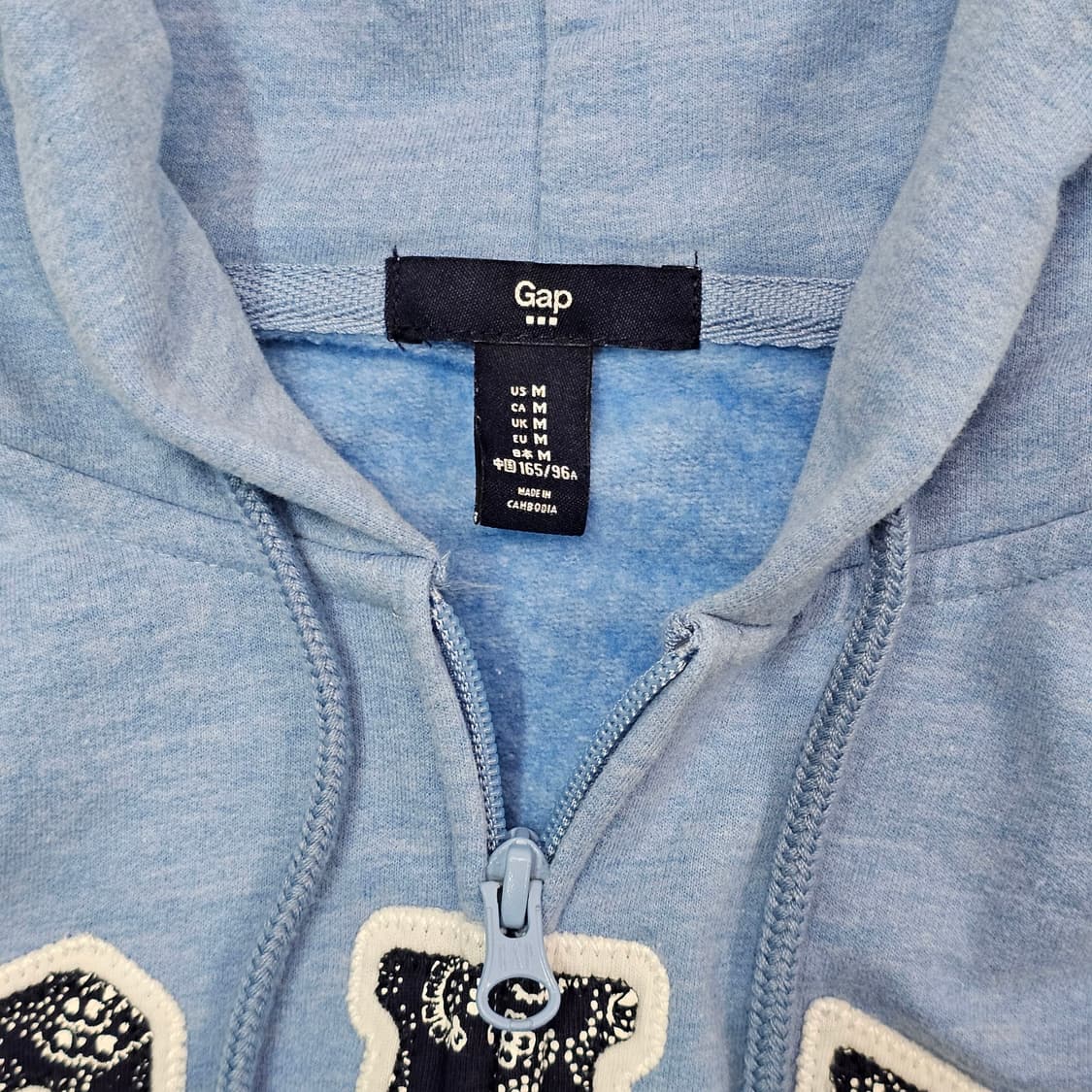 M GAP GIRLS 갭 페이즐리 후드집업 스카이블루 상품이미지5
