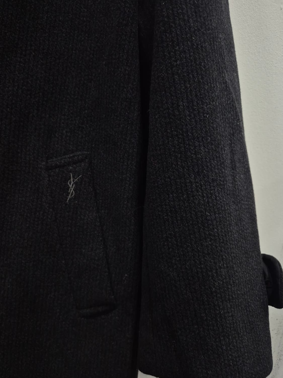 입생로랑 뿌르 옴므 모직 하프 코트 남성 100사이즈 상품이미지2