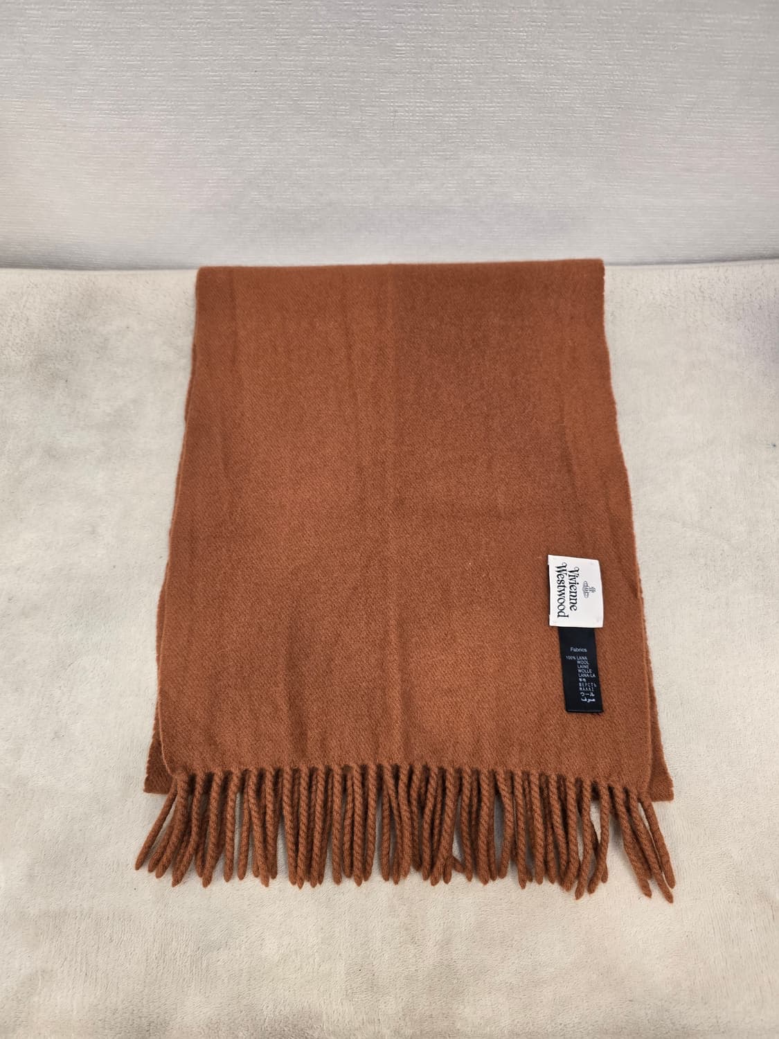 비비안웨스트우드 Vivienne Westwood 브라운 울 머플러 목도리 상품이미지5